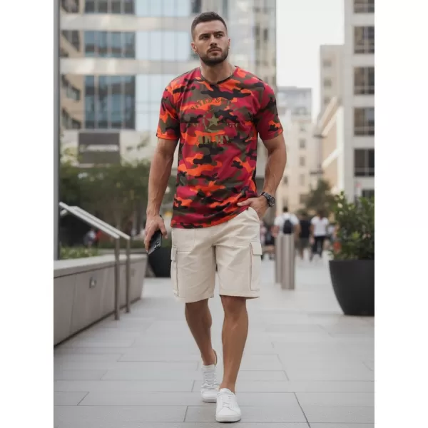 Tricou pentru bărbați DSTREET NX2002R-OR-M PORTOCALE 