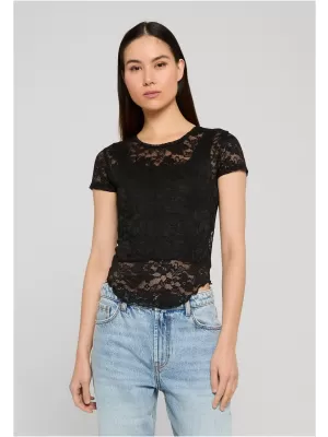 Tricou de dama URBAN CLASSICS TB8385-00007 NEGRU