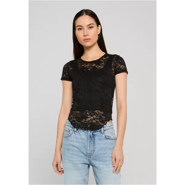  Tricou de dama URBAN CLASSICS TB8385-00007 NEGRU 