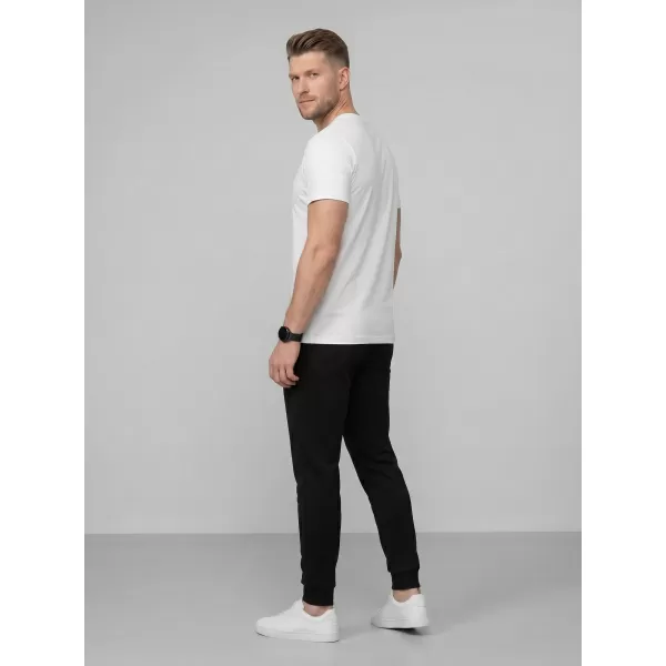  Tricou pentru bărbați 4F WMM00TTSHM3342 ALB 