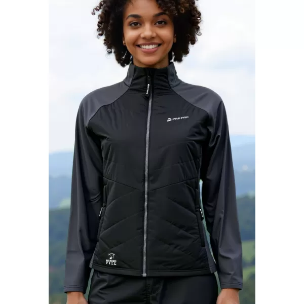  Hanorac de dama ALPINE PRO JORWA 2 NEGRU 