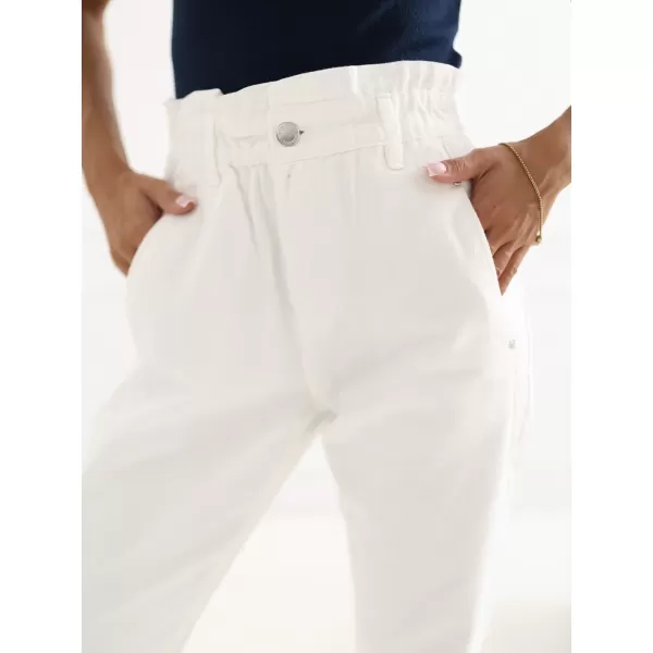  Pantaloni de dama SUBLEVEL D70059Z62399A1 ALB 