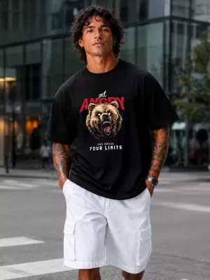 Tricou pentru bărbați DSTREET NX1029R-BK-O NEGRU