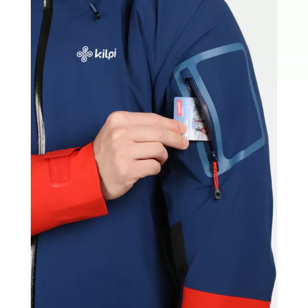  Jachetă hardshell pentru bărbați KILPI MAMBA-M 1M0101KI ALBASTRU ÎNCHIS 