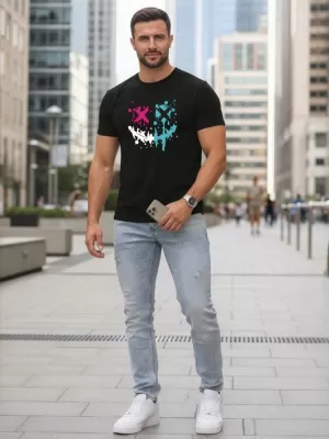 Tricou pentru bărbați DSTREET NX5100R-BK NEGRU