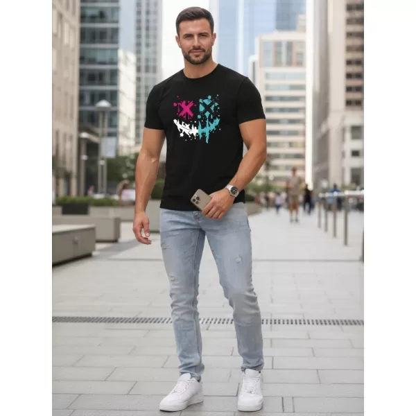  Tricou pentru bărbați DSTREET NX5100R-BK NEGRU 