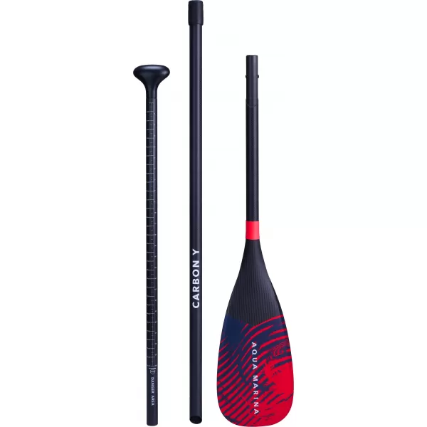  Vâslă AQUA MARINA Carbon Y NEGRU-ROSU 