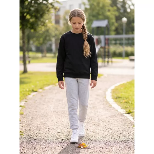  Hanorac pentru copii MALFINI CREW 427 NEGRU 