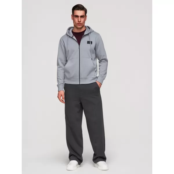  Hanorac pentru bărbați OMBRE OM-SSZP-0256 GRI 