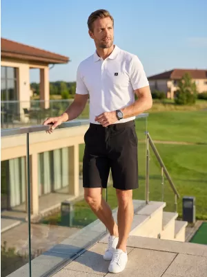 Pantaloni scurți pentru bărbați ALTISPORT ATS SHORT CLASSIC-FIT 9 NEGRU