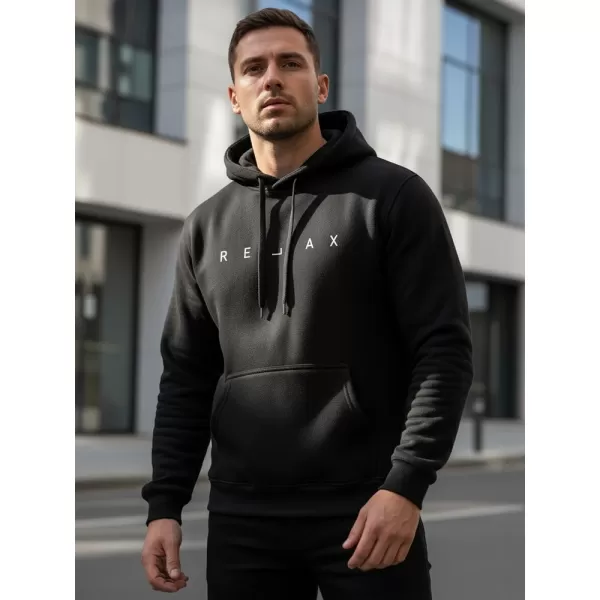  Hanorac pentru bărbați DSTREET NX0001B-BK NEGRU 