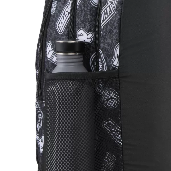  Rucsac PUMA ACADEMY AOP BACKPACK 09115025 PUMA BLACK/RUNNING ICONS AOP 