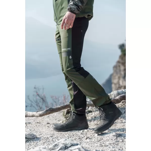  Pantaloni multisport impermeabili pentru bărbați NORDBLANC RIDGEWALK NBSPM8325 VERDE ÎNCHIS 