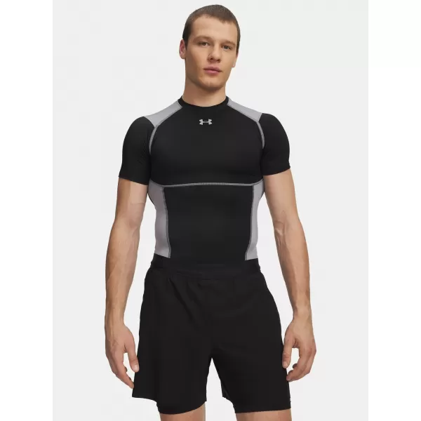  Tricou pentru bărbați UNDER ARMOUR UA HG ELITE COMP SS 6015382-008 NEGRU 