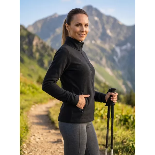  Hanorac de damă din micro polar MALFINI FACTOR 853 NEGRU 