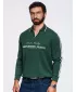 Hanorac pentru bărbați OMBRE OM-SSNZ-0268 VERDE ÎNCHIS