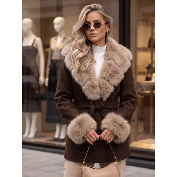  Palton de damă DSTREET TY6079 MARO 