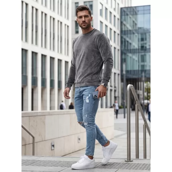  Hanorac pentru bărbați DSTREET BX5533 GRI ÎNCHIS 