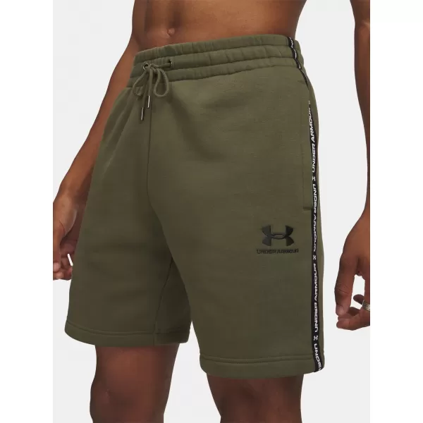  Pantaloni scurți pentru bărbați UNDER ARMOUR ICON FLEECE SHORT TAPING 1390299-391 VERDE 