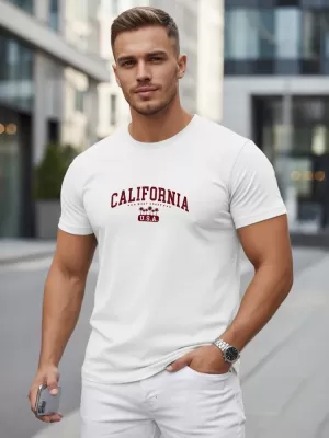 Tricou pentru bărbați DSTREET NX5140R-WH ALB