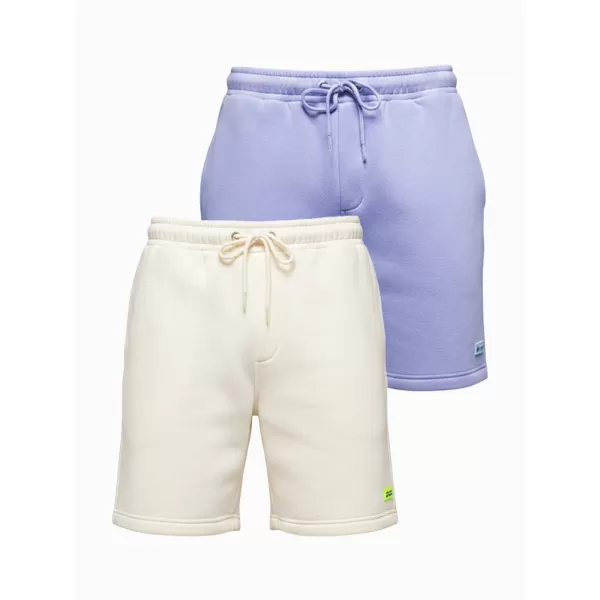  Set de pantaloni scurți pentru bărbați OMBRE Z129 CREM/VIOLET DESCHIS 