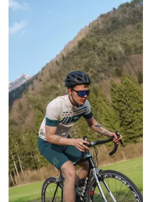 Pantaloni scurți de ciclism pentru bărbați NORDBLANC LEADING NBSPM8082 VERDE