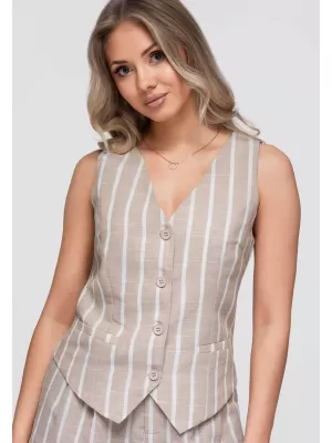 Palton de damă OMBRE OW-VE-E0008 BEJ