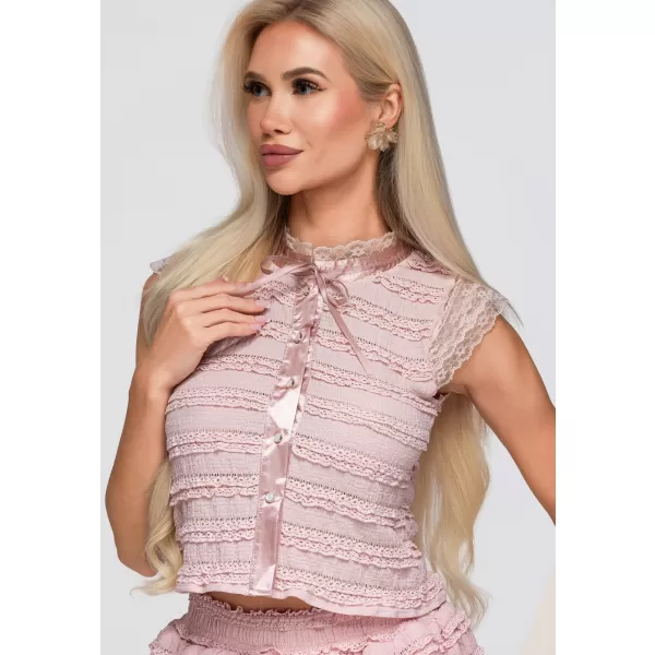  Bluza de dama OMBRE OW-TS-E0066 ROZ 