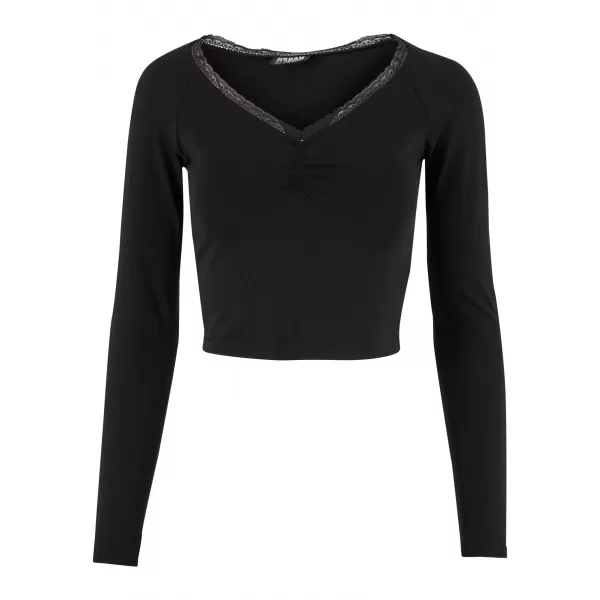  Tricou de dama URBAN CLASSICS TB7729-00007 NEGRU 