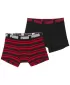 Boxeri pentru bărbați PUMA MEN EVERYDAY HERITAGE STRIPE BOXER 93832605 ROȘU/NEGRU