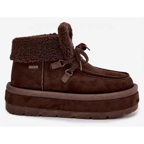  Pantofi de dama BIG STAR SHOES UU274214 UMBRE MARO/BEJ 