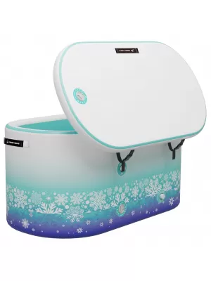 Tub de gheață RIDEWAVE OVAL XXL ALBASTRU-TURCOAZ