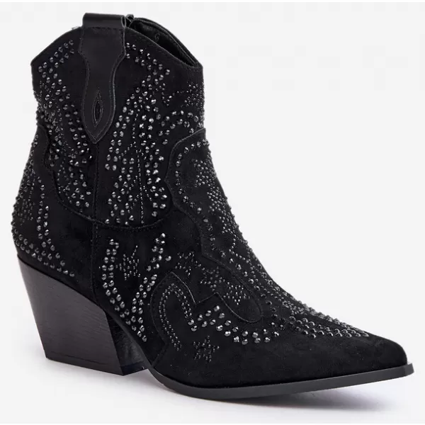  Pantofi de dama cu toc BOTO 9676A NEGRU 