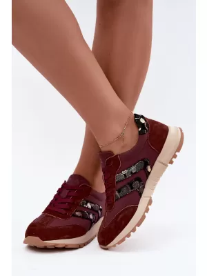 Adidași de damă D&A GR62-6015 BURGUNDIA