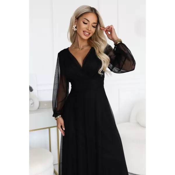  Rochie NUMOCO NERISSA 684-4 NEGRU 