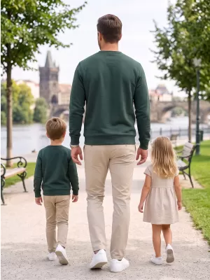 Hanorac pentru bărbați ALTISPORT NP/ALMST43001 VERDE STICLA