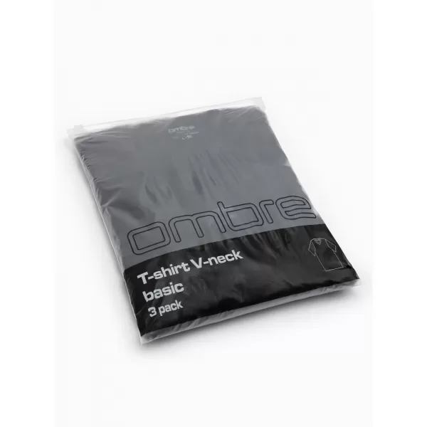  Tricou pentru bărbați OMBRE OM-TSBS-0281 NEGRU 