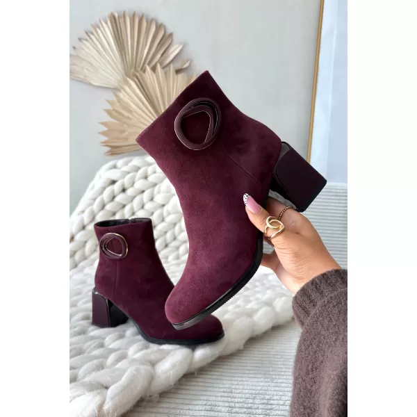  Botine de dama ARTIKER 57C0016 BORDO 
