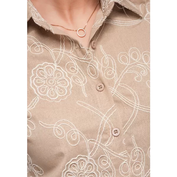  Bluza de dama OMBRE OW-SH-E0060 BEJ 