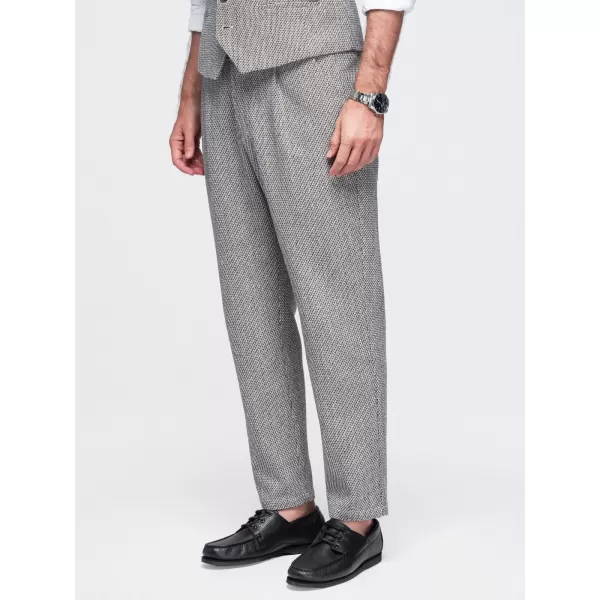  Pantaloni pentru bărbați OMBRE OM-PACP-0315 MELANGE MARO 