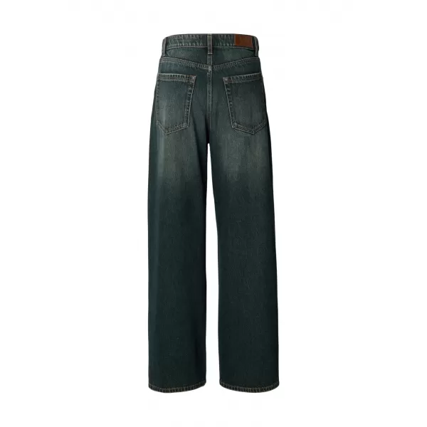  Pantaloni de dama URBAN CLASSICS TB8141 ALBASTRU MIJLOCIU ADÂNC SPĂLAT MURDAR 