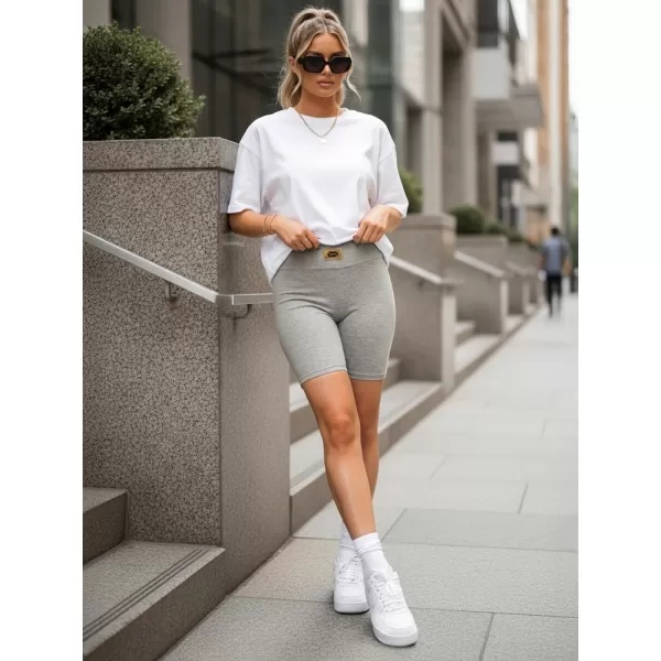  Pantaloni scurți de damă DSTREET SY0561 GRI DESCHIS 
