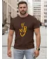 Tricou pentru bărbați DSTREET NX0138R-CH MARO