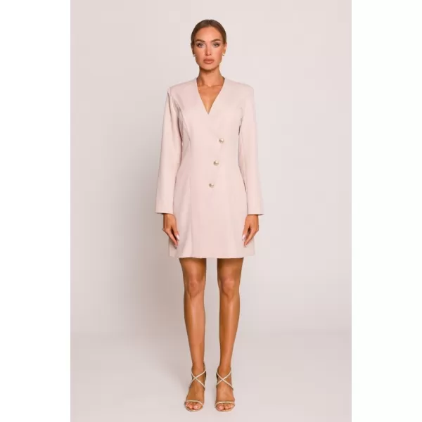  Rochie MOE M793 BEJ DESCHIS 
