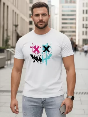 Tricou pentru bărbați DSTREET NX5100R-WH ALB