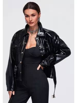 Geaca de dama OMBRE OW-JAFL-0141 NEGRU