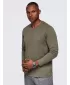 Tricou pentru bărbați OMBRE OM-LSBL-0143 MĂSLINE ÎNCHISE