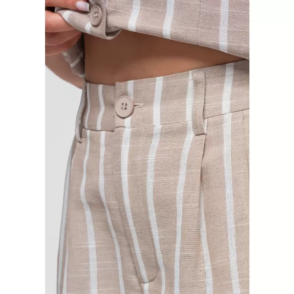  Pantaloni scurți de damă OMBRE OW-ST-E0017 BEJ 