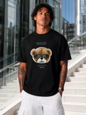 Tricou pentru bărbați DSTREET NX1023R-BK-O NEGRU