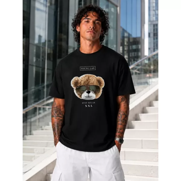  Tricou pentru bărbați DSTREET NX1023R-BK-O NEGRU 